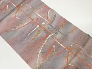 抽象模様織出し名古屋帯